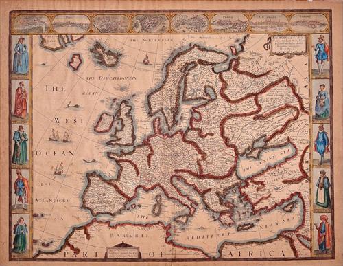 E34 - John Speed Europe and Chief Cities 1626