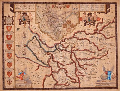 E34 - John Speed - The Countye of Palatine of Chester 1611