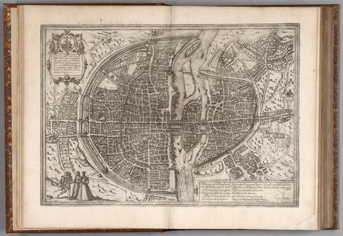 1575 Hogenberg Paris from David Rumsey