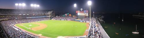 E50 - McCovey Cove Night Game at Oracle Ballpark SF Giants