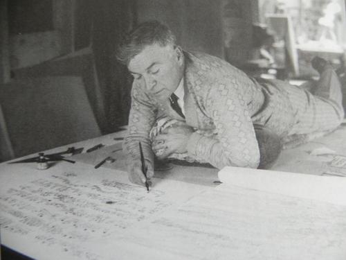 Jo Mora Drawing A Carte