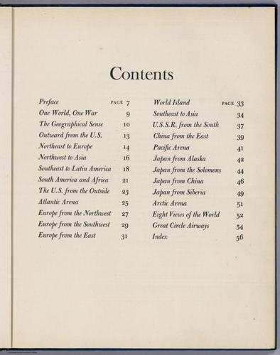 Contents To Look At The World - 1944 - Richard Edes Harrison - 007