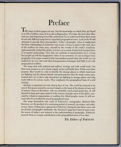 Preface to Look At The World - 1944 - Richard Edes Harrison - 009