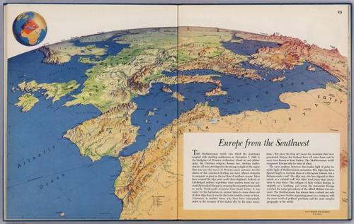 Europe From The Southwest - 1944 - Richard Edes Harrison - 021