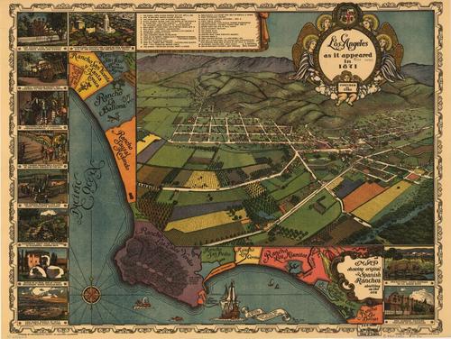 E65 - Los Angeles as it appeared in 1871