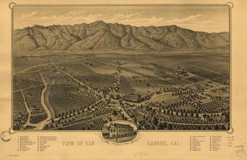 E65 - View of San Gabriel Cal
