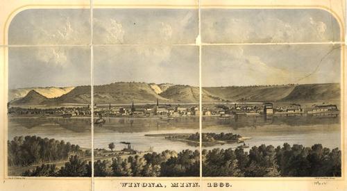 E66 - Map of Winona County Minnesota - LG Bennett - 1867