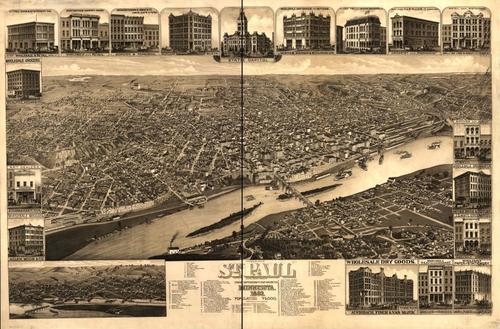 E66 - St Paul Minnesota State Capital and County Seat of Ramsey Co - 1883 
