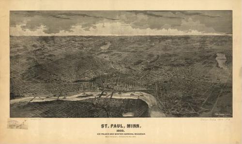E66 - St Paul Minnesota Ice Palace and Winter Carnival Souvenir - 1888