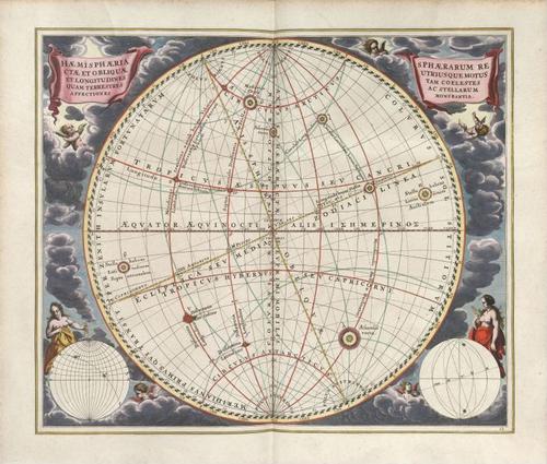 E67 - HAEMISPHAERIA SPHAERARUM RECTAE ET OBLIQUAE UTRIUSQUE MOTUS ET LONGITUDINES TAM COELESTES QUAM TERRESTRES AC STELLARUM AFFECTIONES MONS T RANTIA