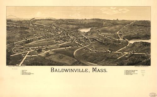 E70 - Baldwinville Massachusetts by Lucien R Burleigh in 1886