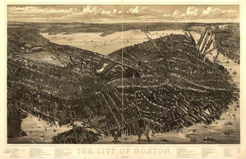 E70 - The City of Boston by OH Bailey and JC Hazen in 1879