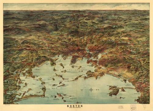E70 - Boston and Environs by Geo H Walker and Co in 1905
