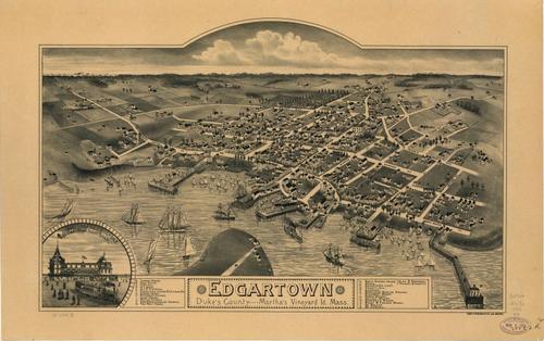 E70 - Edgartown Dukes County Marthas Vineyard Id Massachusetts by Geo H Walker and Co in 1886