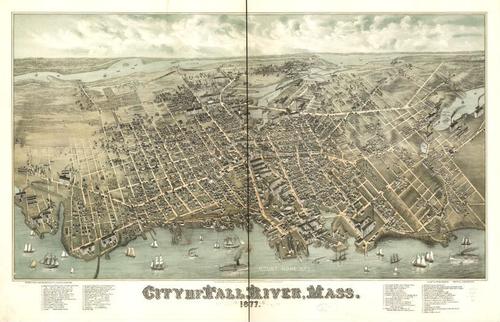 E70 - City of Fall River Massachusetts by Oakley Hoopes Bailey and JC Hazen in 1877