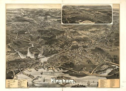 E70 - Town of Hingham Plymouth County Massachusetts by AF Poole in 1885
