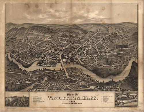 E70 - View of Watertown Massachusetts - 1879