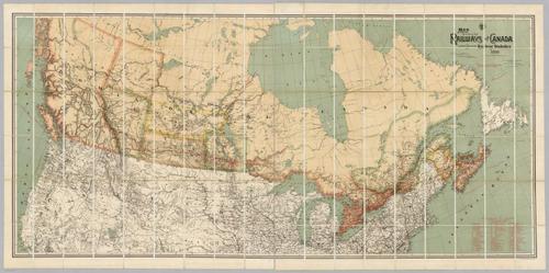 E73 - Map Shewing the Railways of Canada - Canada Government Railways - 1886