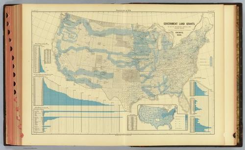 E73 - Government Land Grants Railways - Henry Gannett - 1883