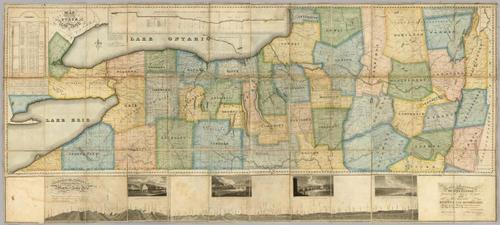 E73 - Map of the Western Part of the State of New York - John Ogden Dey - 1825