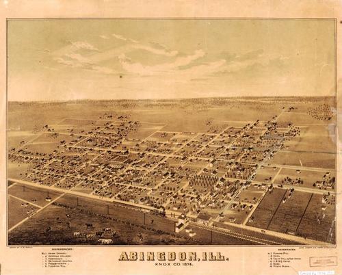 E74 - Abingdon Illinois Knox Co - DD Morse - 1874