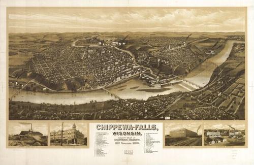 E78 - Chippewa-Falls Wisonsin Sic County Seat of Chippewa County - Henry Wellge - 1907
