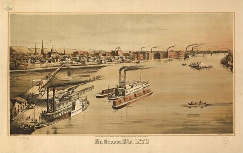 E78 - La Crosse Wisconsin - Geo H Ellsbury - 1873