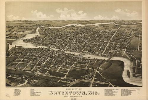 E78 - The City of Watertown Wisconsin Dodge and Jefferson Counties - Beck and Pauli - 1885