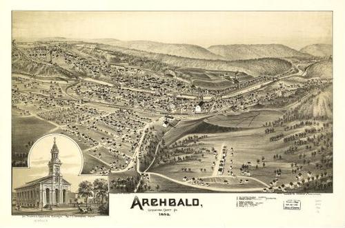 E80 - Archbald Lackawanna County Pa - 1892