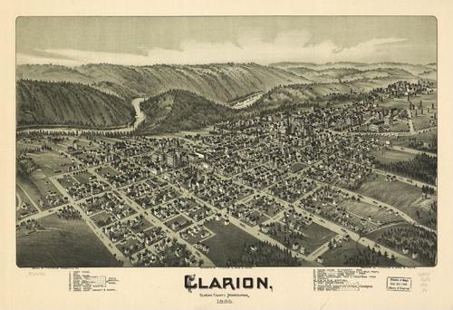 E80 - Clarion Clarion County Pennsylvania - 1896