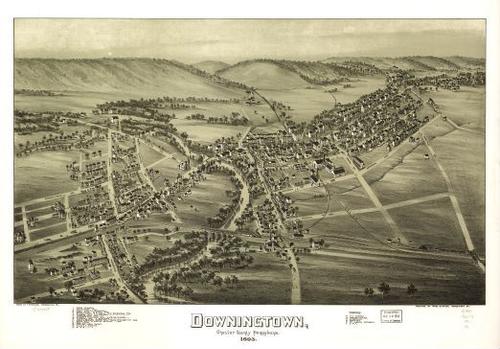 E80 - Downingtown Chester County Pennsylvania - 1893