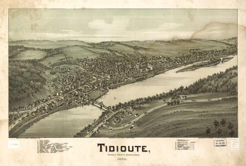 E80 - Tidioute Warren County Pennsylvania - 1896