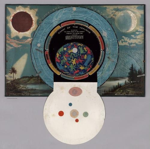E84 - Planetary System - Flap open showing Chart of the Heavens