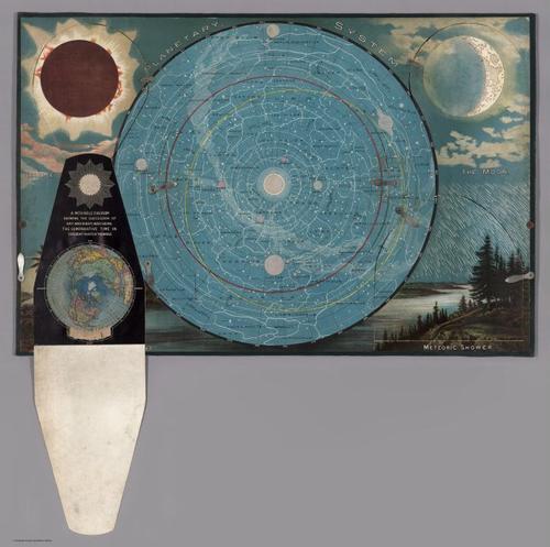 E84 - Planetary System... (Flap open showing) A Movable Diagram Showing the Succession of Day and Night.