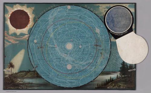 E84 - Planetary System... (Flap open showing) Moon as Seen Through the Largest Telescope.