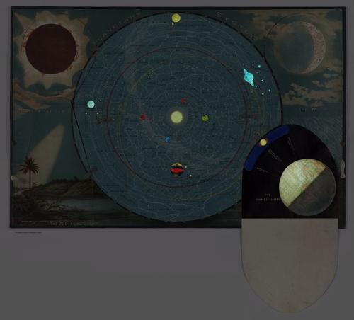 E84 - (backlit) Planetary System... (Flap open showing) The Change of Seasons.