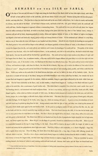 E89 - Remarks on the Isle of Sable