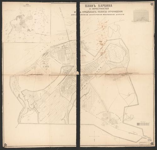 E88 - Plan Kharbina i Okrestnostei in 1903 by Chinese Eastern Railway