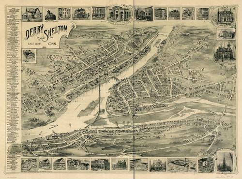 E92 - Derby Shelton and East Derby Connecticut - 1898