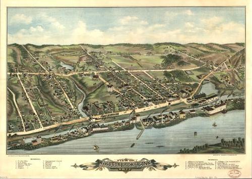 E92 - View of Windsor Locks Connecticut - 1877