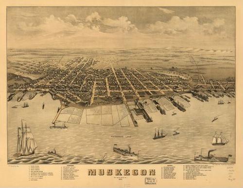 E94 - Muskegon Michigan - 1874