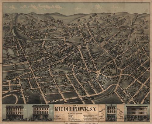 E95 - View of Middletown New York - 1874