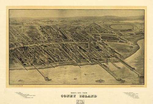 E95 - Birds eye view Coney Island - 1906