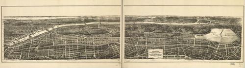 E95 - Birds eye view of the portion of the 23rd and 24th wards of the city of New York - 1897