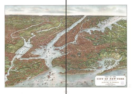 E95 -  View of the city of New York and vicinity - 1907