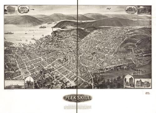 E95 - Aero view of Peekskill New York - 1911