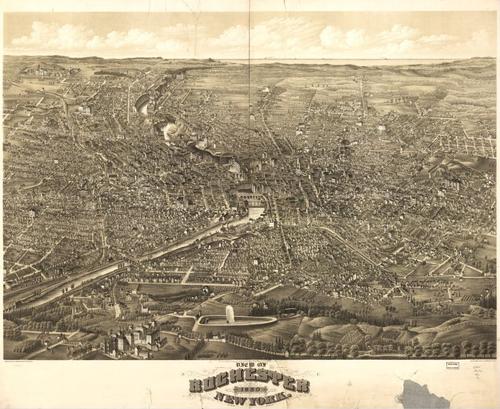 E95 - View of Rochester New York - 1880