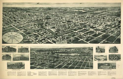 E95 - Aero-view of Valley Stream Long Island - 1924