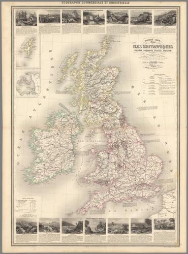 E98 - Pl. 5. Nouvelle Carte Illustree des Isles Britanniques