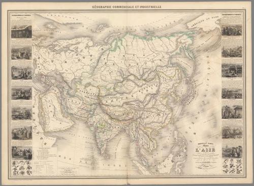 E98 - Pl. 12. Nouvelle Carte Illustree de l'Asie